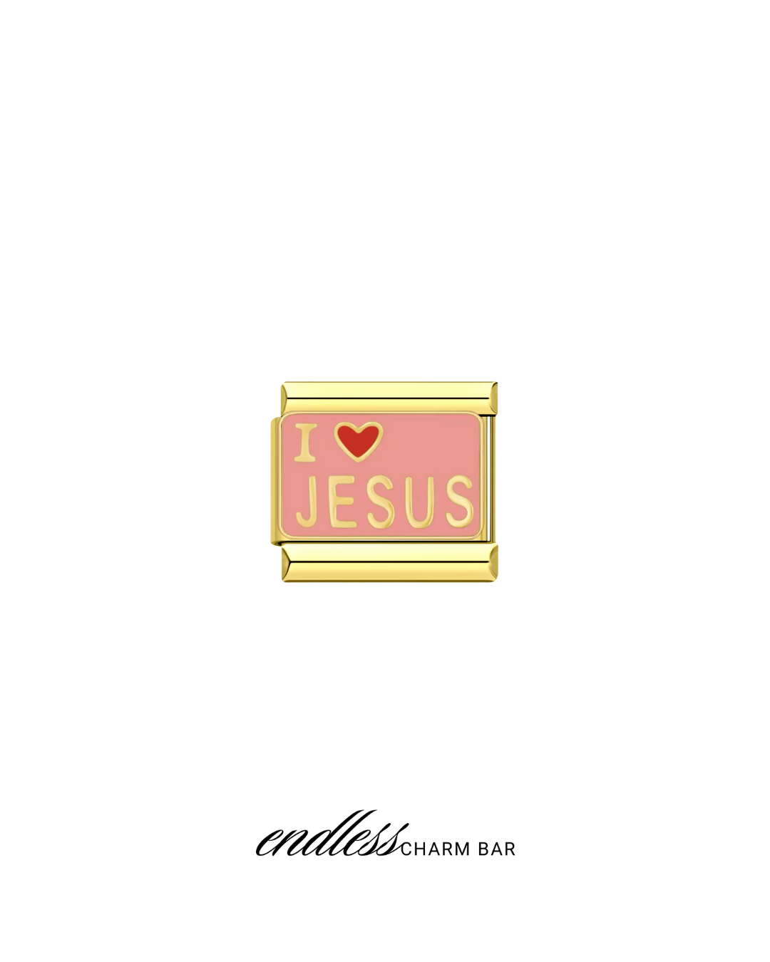 I <3 Jesus IT Charm