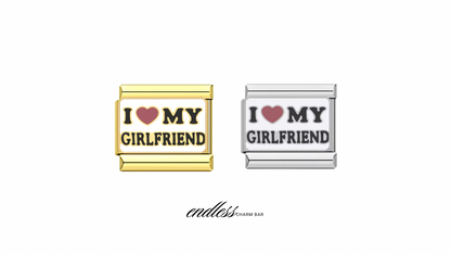 I <3 My Girlfriend IT Charm
