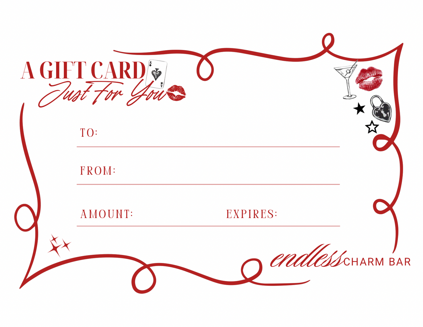 Endless Charm Bar Gift Card