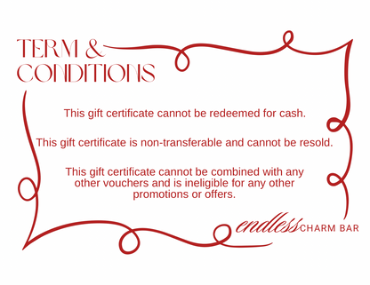 Endless Charm Bar Gift Card