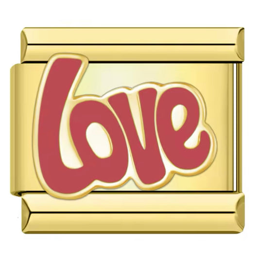 Gold Word Love Charm