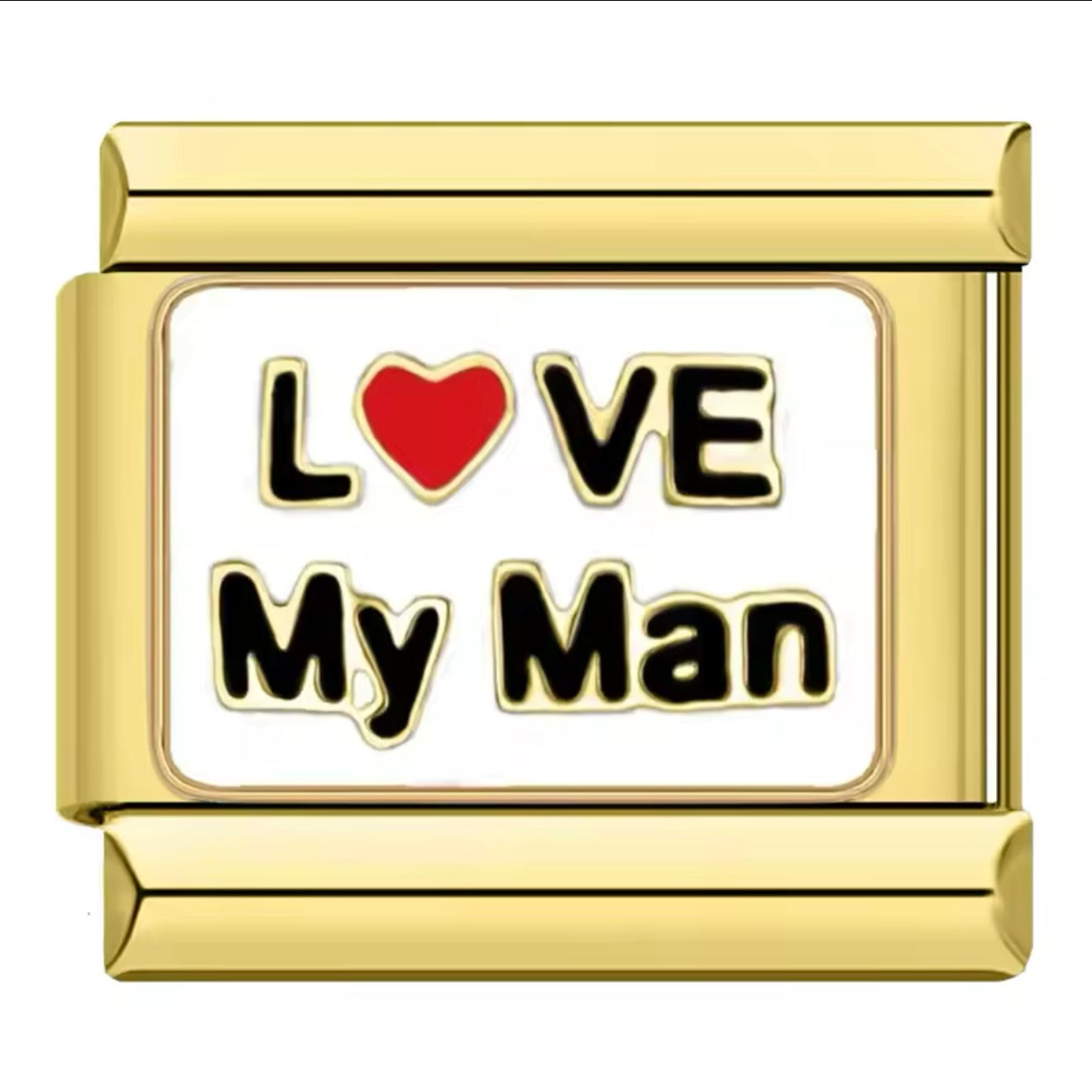 Gold L<3VE My Man Charm