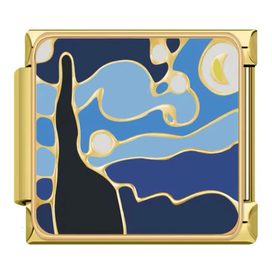 Gold Van Gogh Charm