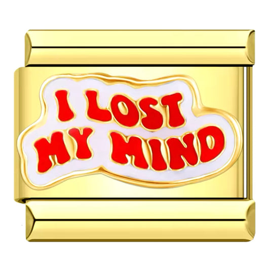 Gold I Lost My Mind Charm