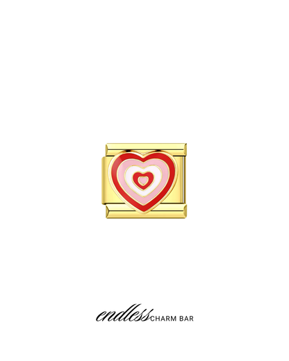 Power Puff Heart Charm