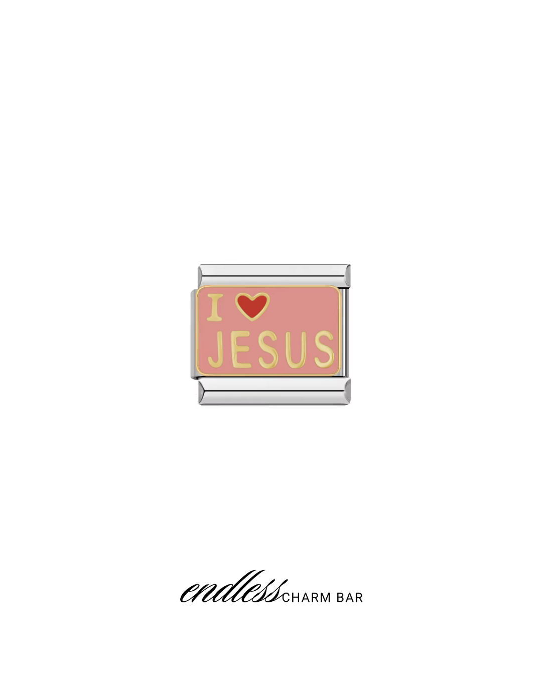I <3 Jesus IT Charm