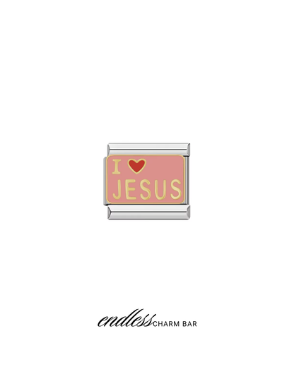 I <3 Jesus IT Charm